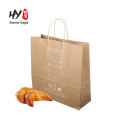Large capacity kraft paper shopping bag